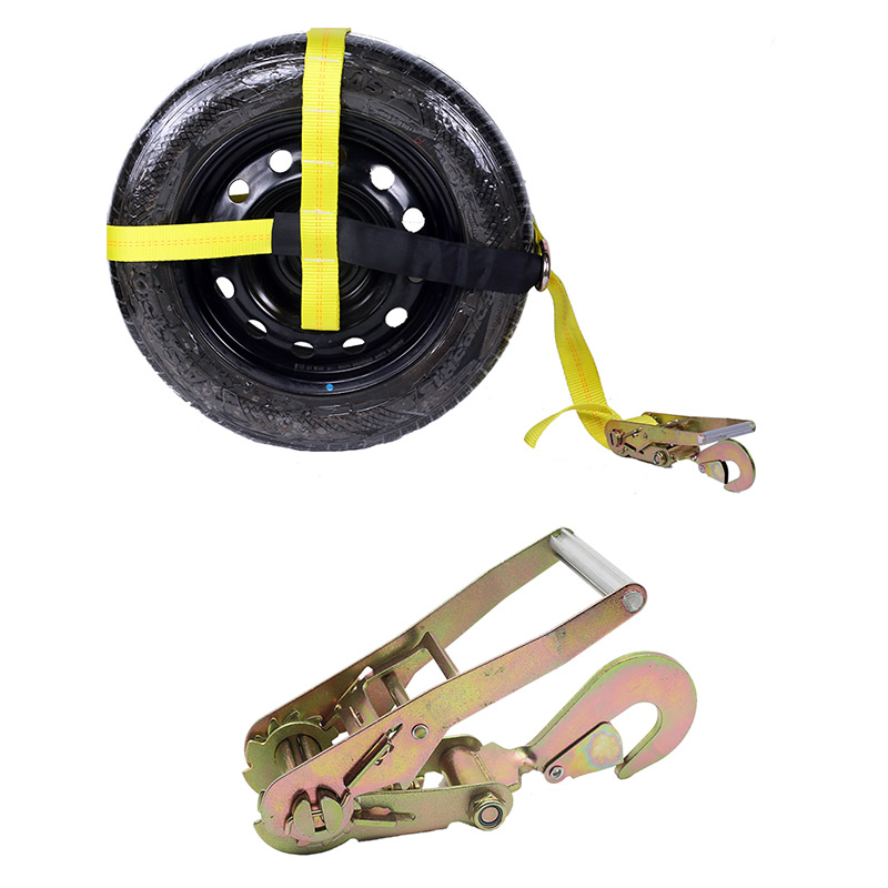 Justerbart 2 tums däckfäste med D-ring